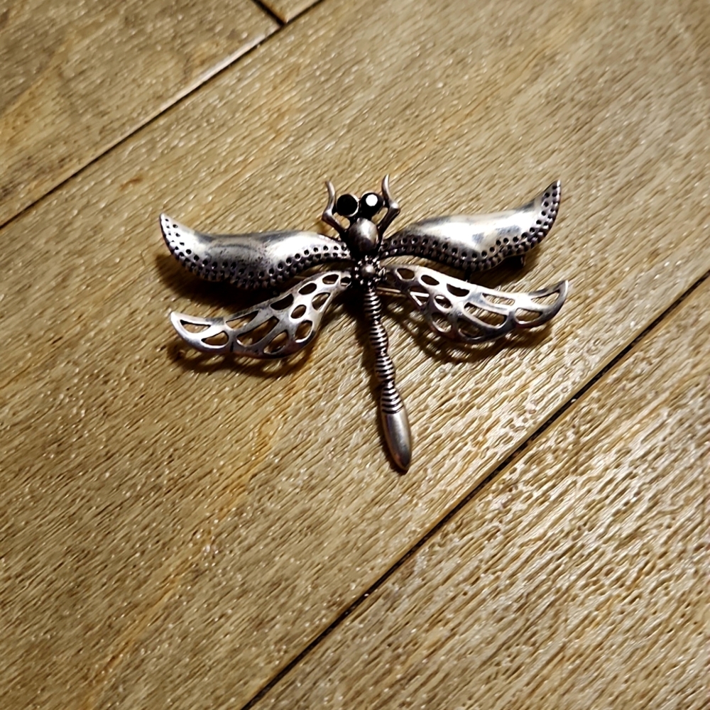 Brouche dragon fly silver